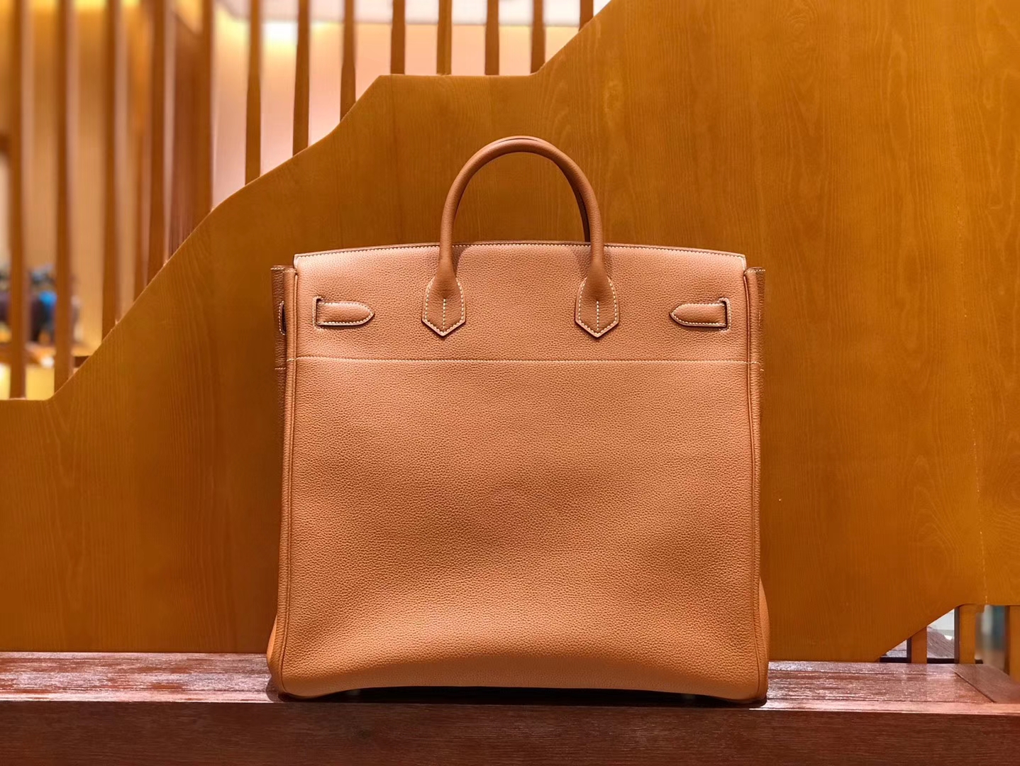 Hermès（爱马仕）Birkin 铂金包 金棕色 小牛皮 金扣 40cm 男士首选