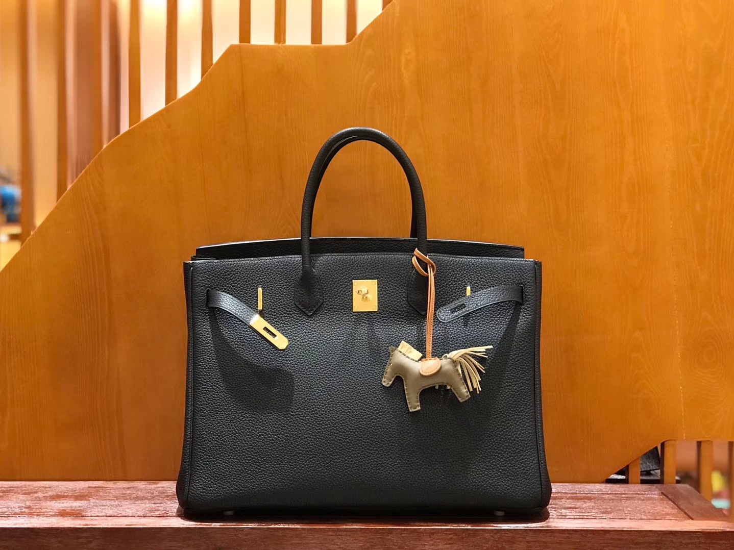 Hermès（爱马仕）Birkin 铂金包 经典黑 小牛皮 银扣 40cm 男士首选