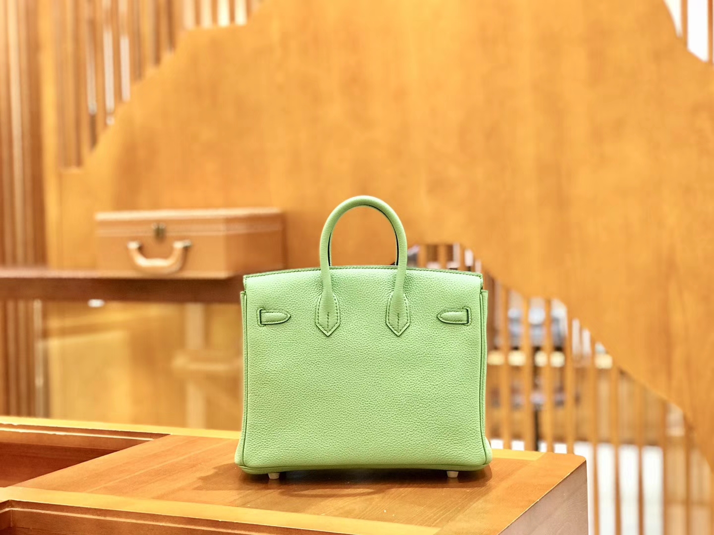 Hermès（爱马仕）Birkin 25cm 牛油果 金扣 全手工缝制