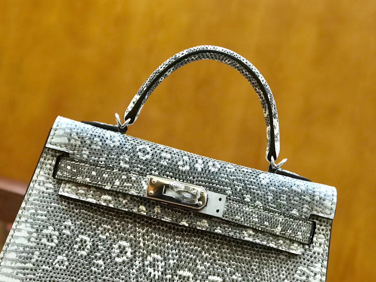 Hermès（爱马仕）Mini Kelly 19cm 蜥蜴皮 原色 顶级版本 高订现货