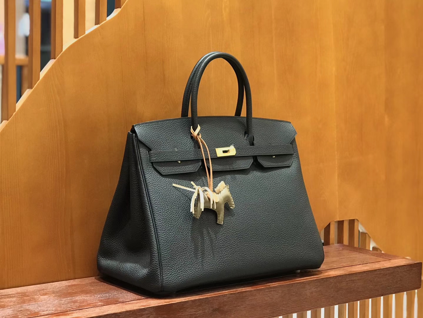 Hermès（爱马仕）Birkin 铂金包 经典黑 小牛皮 银扣 40cm 男士首选