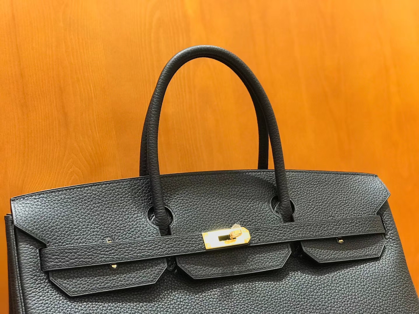 Hermès（爱马仕）Birkin 铂金包 经典黑 小牛皮 银扣 40cm 男士首选