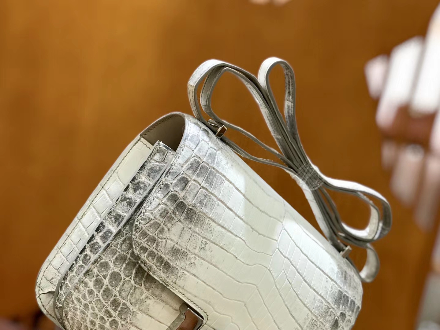 Hermès（爱马仕）Constance 空姐包 喜玛拉雅 银扣 18cm 顶级品质