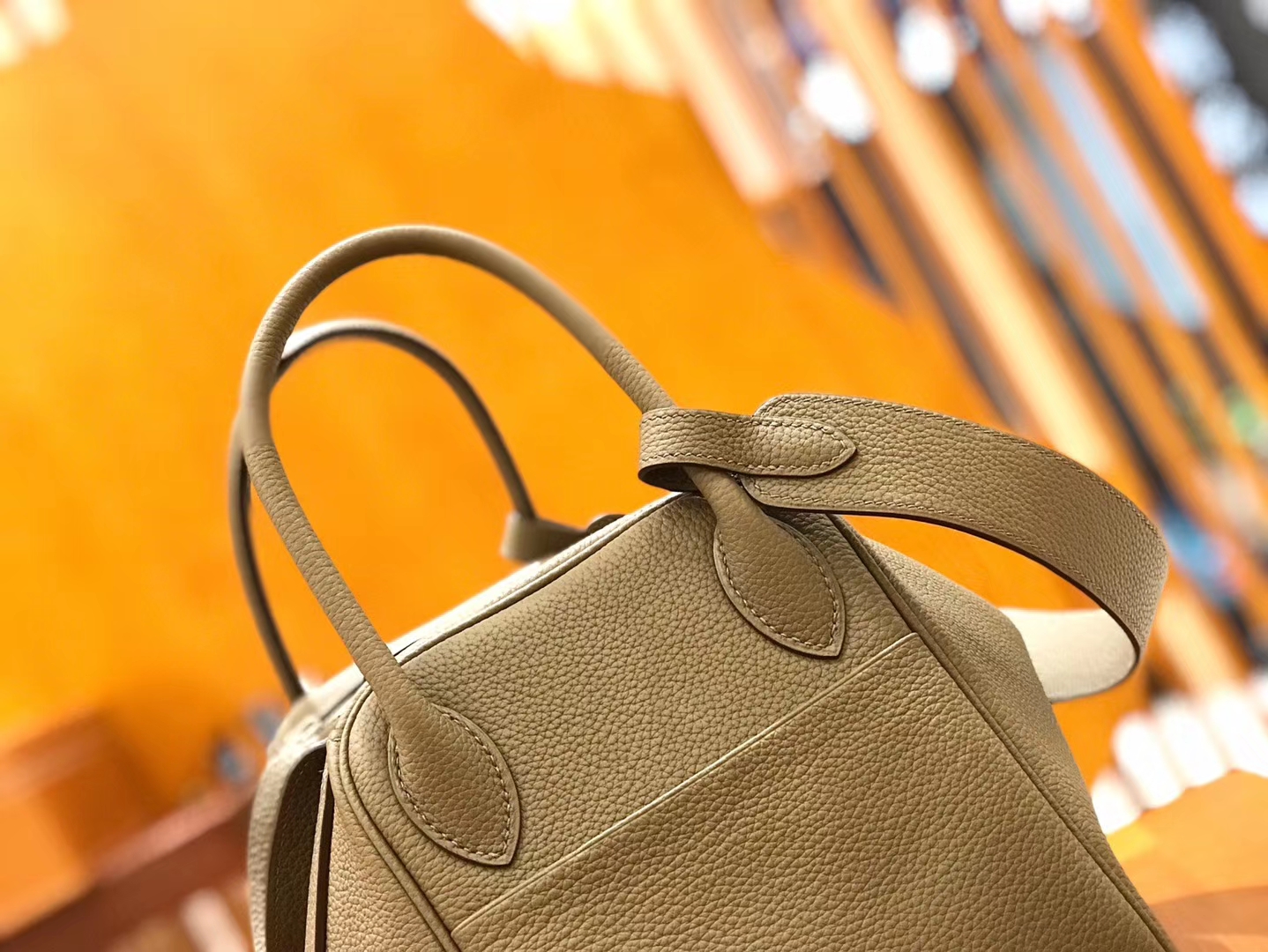 Hermès（爱马仕）Lindy 30cm  togo小牛皮 风衣灰