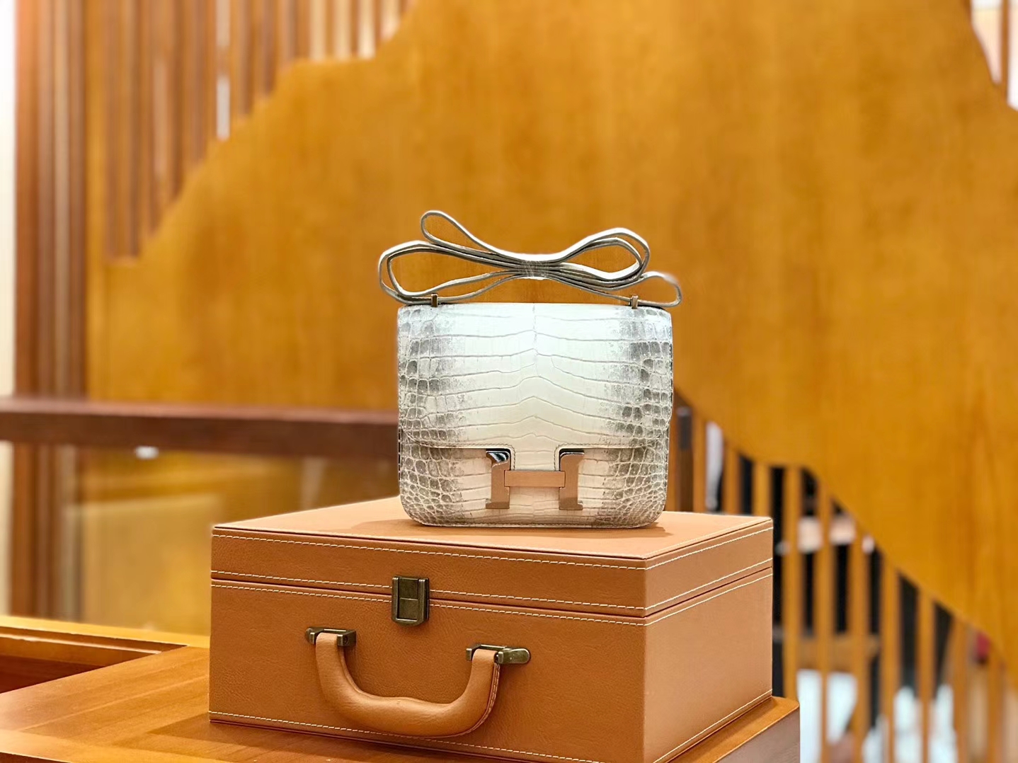 Hermès（爱马仕）Constance 空姐包 喜玛拉雅 银扣 18cm 顶级品质
